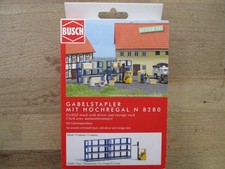 Busch Spur N 8280 Bausatz "Gabelstapler mit Hochregal" in OVP