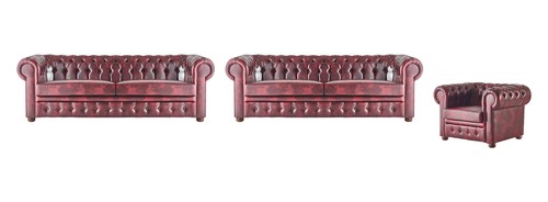 Klassisches ledersofa sofas - ledersofa,