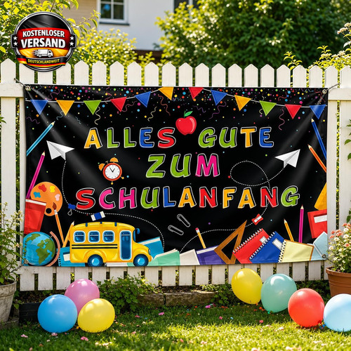 Einschulung dekoration banner - einschulung,