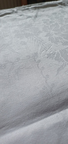 Tischdecke aus leinen damast - leinen,