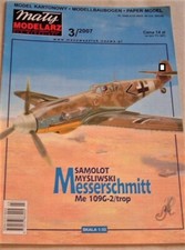 Modellbaubogen Maly Modelarz -3/2007 Jagdflugzeug  Messerschmitt Me109G-2/trop
