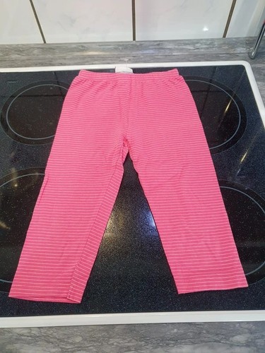 Pink weiß gestreifte capri - pink/weiß,