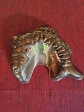 Kupfer Fisch Form Gebraucht ca.16,5 cm