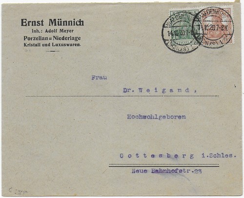 Brief porzellan waldenborg - brief,
