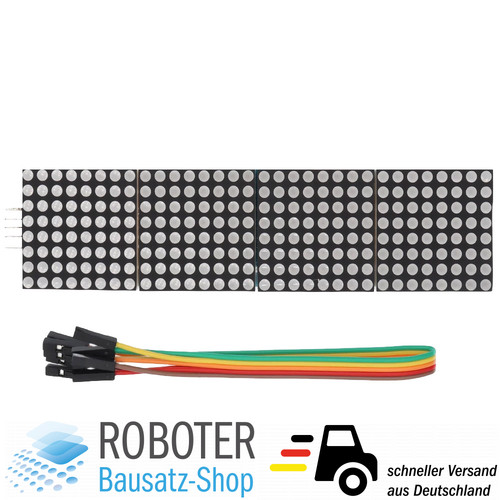 8x32 led matrix display - 4-in-1,