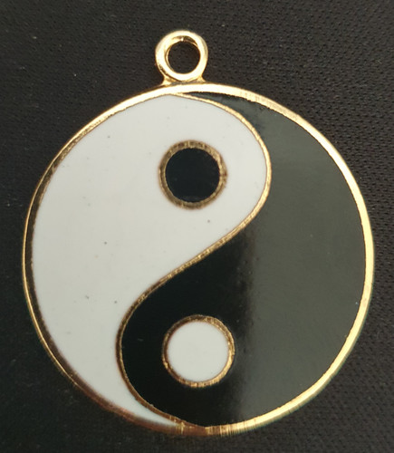 Yin yang anhänger - yin, cm