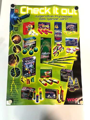 Weco feuerwerk poster - weco,