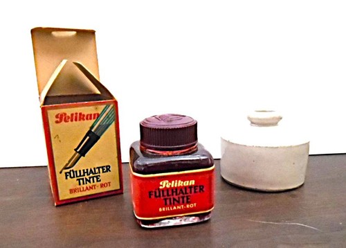 Rote pelikan füllhalter tinte - füllhalter,