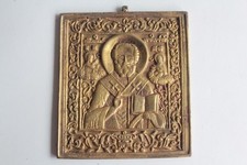 Bronze Ikone Heiliger Nikolaus