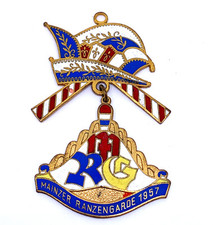 Karnevalsorden Mainzer Ranzengarde 1957 alt Narrenzunft Vintage Sammler #30829