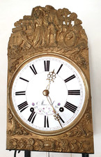 schöne Comtoise Pendel Uhr Ankergang um 1898, komplett u. general überholt