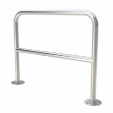 Edelstahl V2A Anlehnbügel Fahrradständer Absperrbügel Geländer Bügel Absperrung