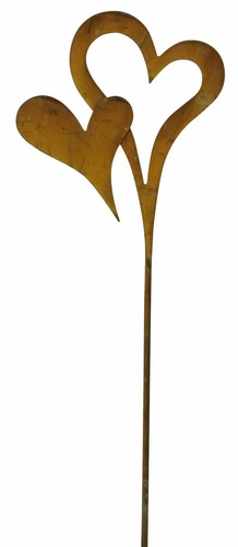 Stele herz garten deko - garten-deko, 13x58cm