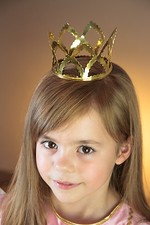 Krone gold geriffelt Krönchen Märchen Metall Prinzessin Diadem 772P 126105613