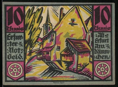 Notgeld erfurt 1920 - erfurt, 10