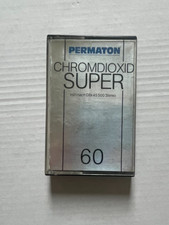 PERMATON C60 CHROMDIOXID SUPER MC KASSETTE BESCHRIFTET COMPACT  Wolff GmbH 80er