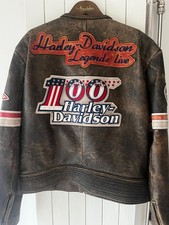 Retro Lederjacke Harley