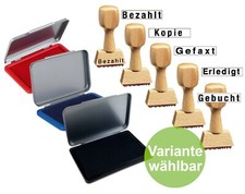 Stempel Holz Vorgangsstempel