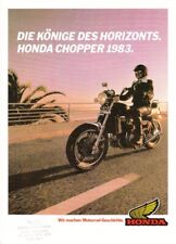 P + HONDA, Motorrad-Programm 1983 Chopper + Prospekt  brochure + 8 Seiten
