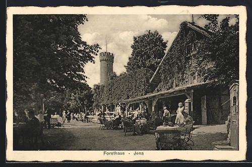 Ansichtskarte jena gasthaus - ansichtskarte, jena,