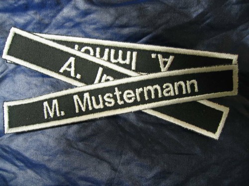 Namensschild mit klett - namensschild,