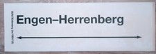 Zuglaufschild 61*20cm Regionalbahn DB RE RB Regionalexpress Herrenberg - Engen