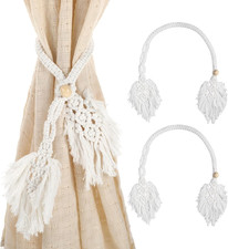2x Boho Vorhang-Raffhalter aus