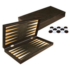 DELUXE Holz Backgammon Set