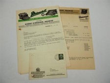 Rheinmetall Borsig AG Rechenmaschine Kirberger Neuwied Firmenanschreiben 1937