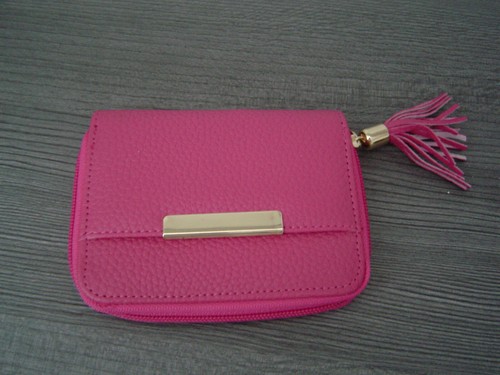 Damen börse pink kunstleder - -,
