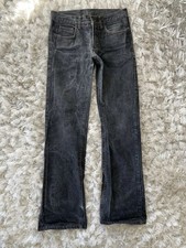 Vintage Gucci Schlaghose Jeans Herren W29 L32 Baumwolle Knopf Fly Grau Slim Fit