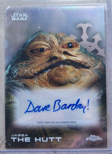 2025 Topps Chrome Star Wars David Barclay Jabba The Hutt Auto #A-DB