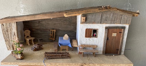 Handgemacht altes haus hof - -,