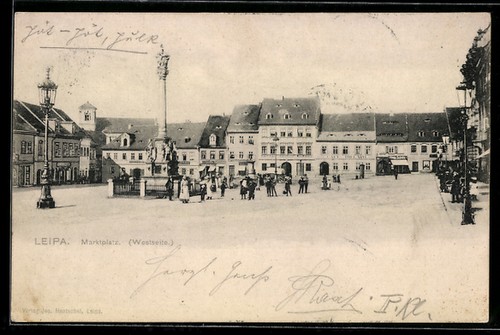 Leipa marktplatz westseite - leipa,, marktplatz,