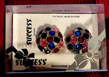 Vintage Schuhe Clips Original Verpackt Groß Golden Bunt Success Handarbeit Paris