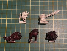 Warhammer Orcs Goblins 2 Nightgoblin Squig Herders Nachtgoblins Metal Used Rare