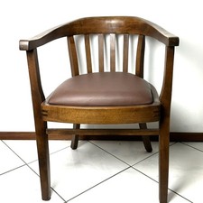 Art Deco Armlehnstuhl Eiche