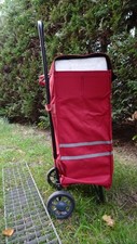 Nautic Einkaufstrolley Einkaufsroller Einkaufswagen Tragetasche Rot 90cm