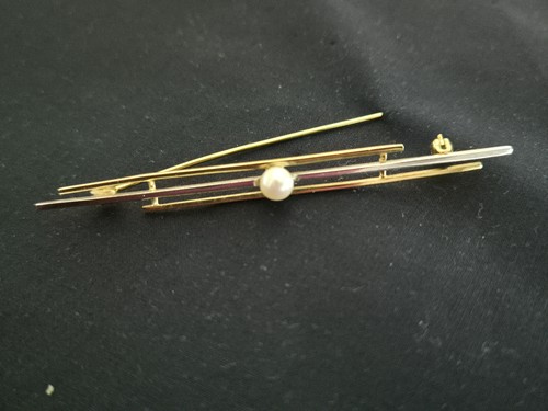 Vintage goldbrosche 333 - vintage,