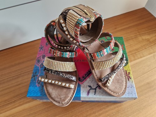 Sandalen riemchen damen bunt - riemchen,