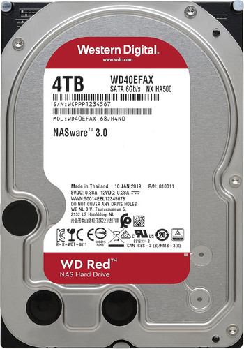 Red wd40efax 4tb - red, 3,5"