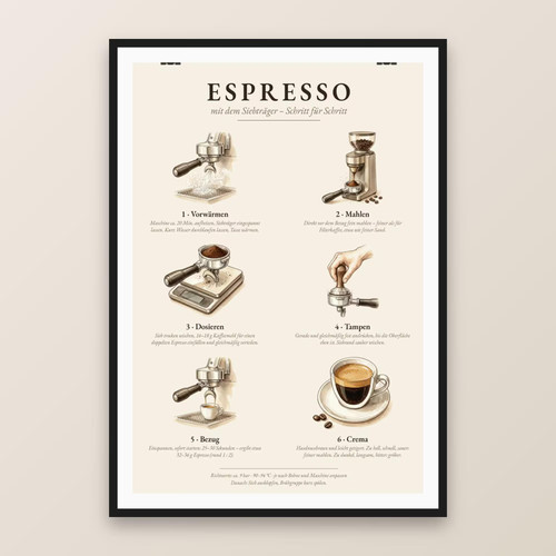 Espresso poster siebträger - espresso,
