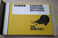 Claas Rundballenpresse Rollant 62 Betriebsanleitung
