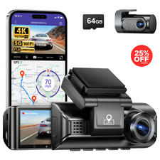 AZDOME 4K+1080P Pro Dashcam vorne und hinten 5G WiFi GPS Parkmodus Auto Recorder