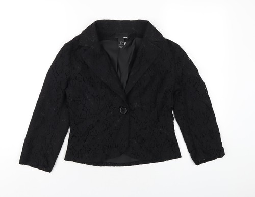 Schwarze damenjacke größe - schwarze, uk-größe