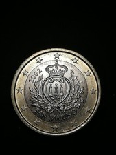 1 Euro 2002, San Marino, Staatswappen, UNC