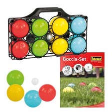 Idena Boccia Set 8 Kugeln 4 Farben Boule Spiel Wurfspiel
