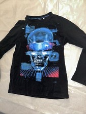 DWD Long Sleeve- Skull - Blau - Terminator Totenkopf 146/152