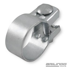 2 Stk. Breitbandschelle 58mm Auspuff Schelle Klemme Abgasanlage Krümmer Verzinkt