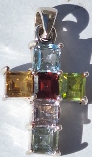 925 silber kreuz anhänger - silber,